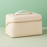 Premium Leather Toiletry & Makeup Bag